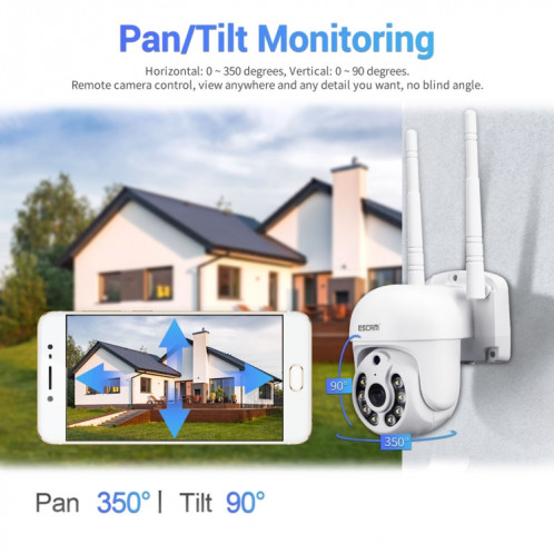 Escam WNK714 3.0 millions de pixels Kit de surveillance sans fil HD à 4 canaux 4 canaux SE00AU892-014