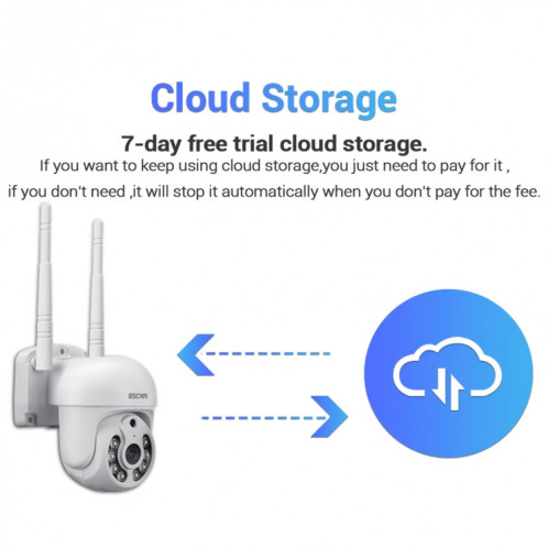 Escam WNK714 3.0 millions de pixels Kit de surveillance sans fil HD à 4 canaux 4 canaux SE00AU892-014