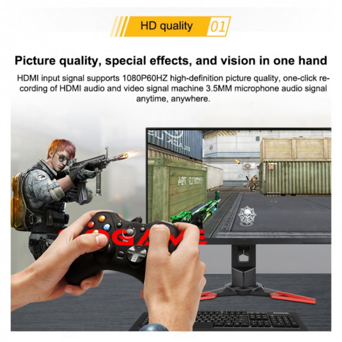 Carte de capture vidéo HD EZCAP280H Boîtier enregistreur HDMI 1080P SE12021858-08
