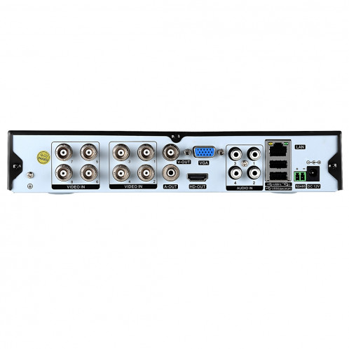 COTIER A8B5 8 canaux 720P 1,0 Mega 8 caméras IP Bullet Kit AHD DVR avec 1 disque dur de disque dur, prise en charge de vision nocturne / détection de mouvement, Distance IR: 20 m (noir) SC256B214-018