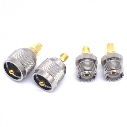 4 PCS / Set UHF PL259 SO239 au convertisseur de test de connecteur RF de prise SMA SH68421792-04