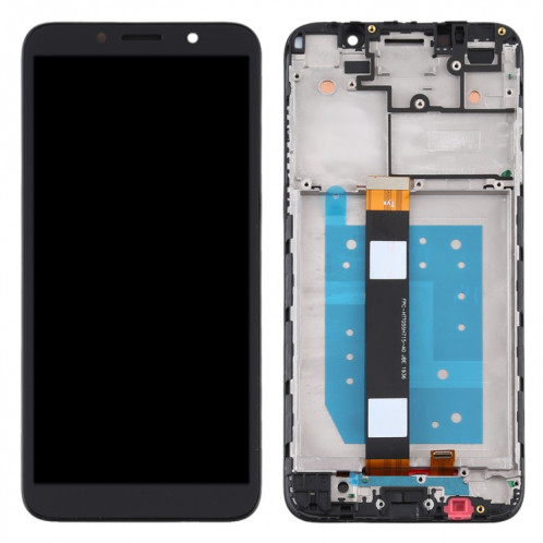 Écran LCD et numériseur complet avec cadre pour Motorola Moto E6 Play (noir) SH101B813-06