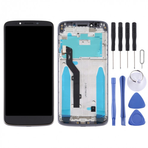 Écran LCD et numériseur complet avec cadre pour Motorola Moto E5 / G6 Play (Brésil) (gris) SH03HL1464-06