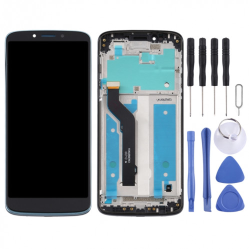 Ecran LCD et numériseur complet avec cadre pour Motorola Moto E5 Plus (noir) SH04BL1399-06