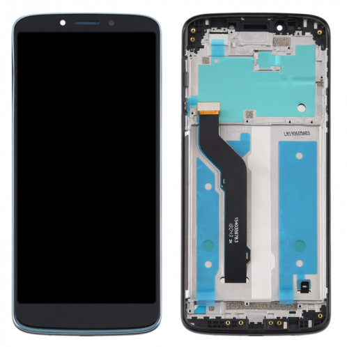 Ecran LCD et numériseur complet avec cadre pour Motorola Moto E5 Plus (noir) SH04BL1399-06