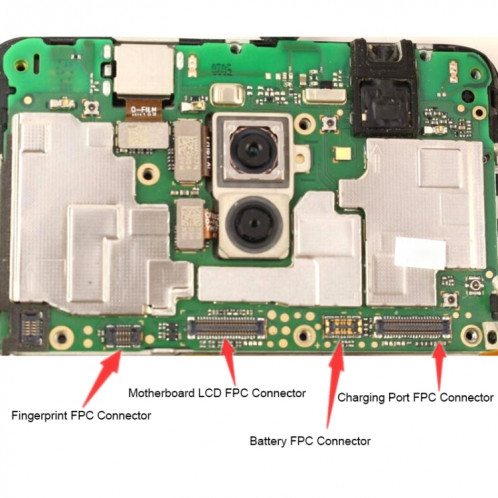 Connecteur FPC d'affichage à cristaux liquides de carte mère 10 PCS pour Huawei Y5 (2017) SH01191000-04