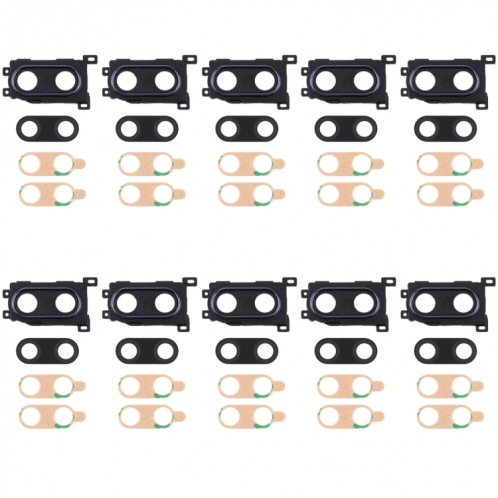 Pour Huawei Enjoy 9 Plus 10pcs Cache d'objectif d'appareil photo (Noir) SH206B1570-05