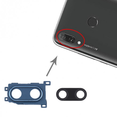 Pour Huawei Enjoy 9 Plus 10pcs Cache d'objectif d'appareil photo (Bleu) SH206L1468-05
