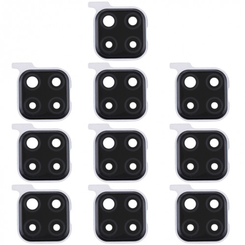 Couvercle d'objectif de caméra 10 PCS pour Huawei Nova 5i Pro (Noir) SH208B390-05