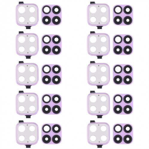 Couvercle d'objectif de caméra 10 PCS pour Huawei Nova 6 SE (Violet) SH209P1009-04