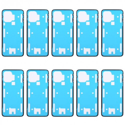 10 pièces adhésives de couverture de boîtier arrière d'origine pour Xiaomi Mi 10 Lite 5G SH0246689-05