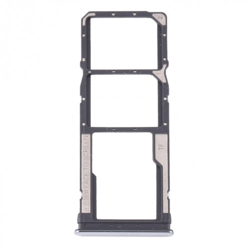 Plateau pour carte SIM + plateau pour carte SIM + plateau pour carte Micro SD pour Xiaomi Redmi Note 8T / Redmi Note 8 (Argent) SH247S193-04