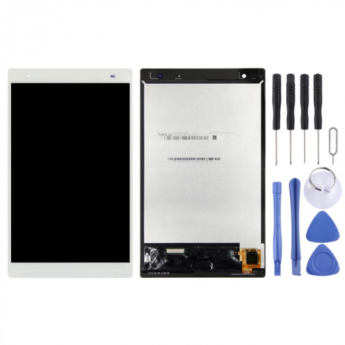 Écran LCD OEM pour Lenovo Tab 4 Plus 8704X TB-8704V TB-8704X TB-8704F TB-8704N TB-8704L avec numériseur complet (Blanc) SH258W1543-06
