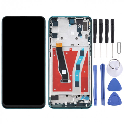 Écran LCD et numériseur complet avec cadre pour Huawei Y9 Prime (2019) (vert) SH467G669-06