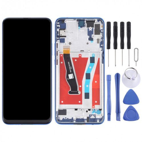 Écran LCD et numériseur Assemblage complet avec cadre pour Huawei Y9 Prime (2019) (bleu) SH467L654-07