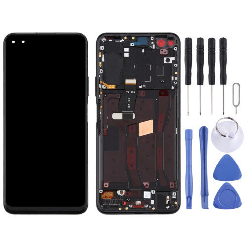 Écran LCD OEM pour Huawei Nova 6 4G Digitizer Assemblage complet avec cadre (noir) SH473B1090-06