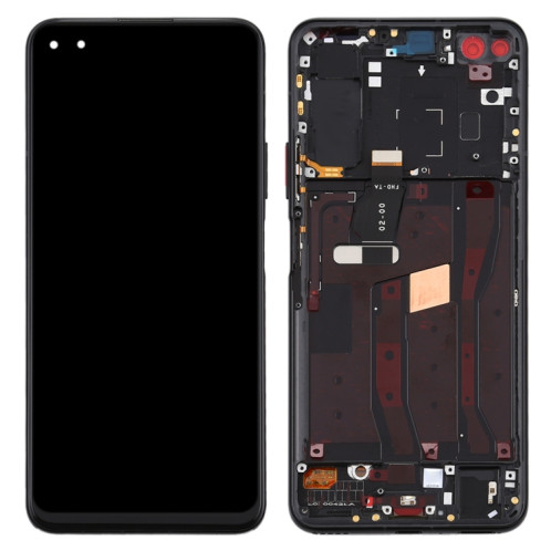 Écran LCD OEM pour Huawei Nova 6 4G Digitizer Assemblage complet avec cadre (noir) SH473B1090-06