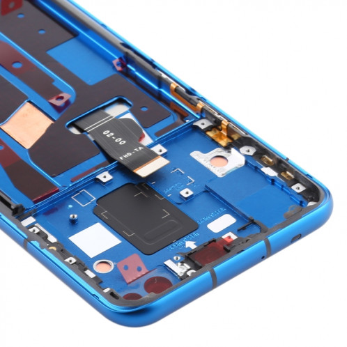 Écran LCD et numériseur complet avec cadre pour Huawei Nova 6 5G (bleu foncé) SH474D1006-06