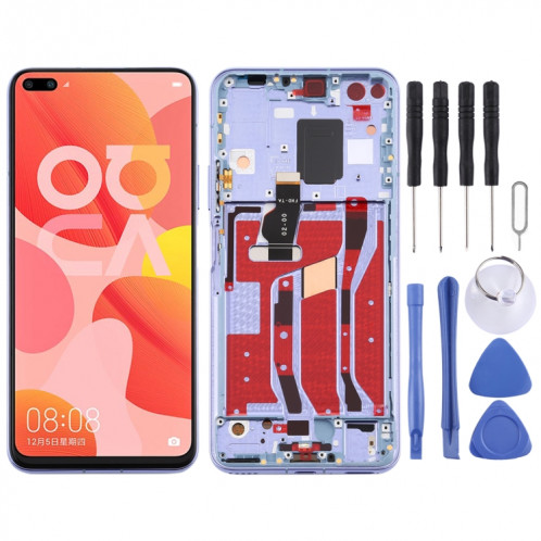 Écran LCD et numériseur complet avec cadre pour Huawei Nova 6 5G (violet) SH474P1608-06
