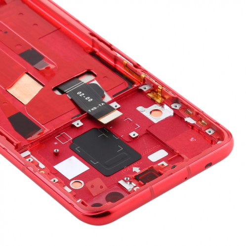 Écran LCD et numériseur complet avec cadre pour Huawei Nova 6 5G (rouge) SH474R331-06