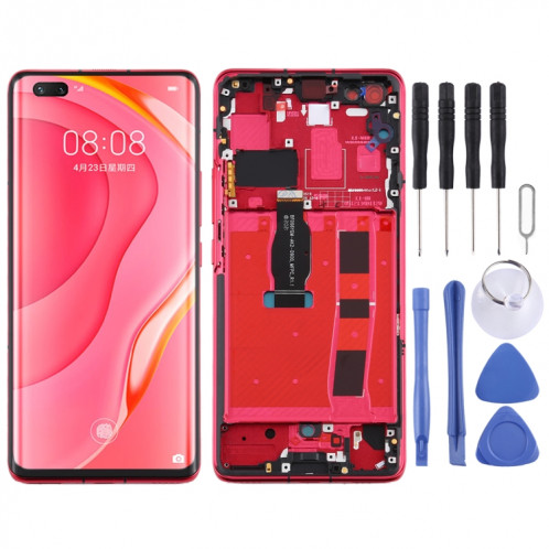 Écran LCD OLED d'origine pour Huawei Nova 7 Pro 5G Assemblage complet du numériseur avec cadre (rouge) SH479R752-06