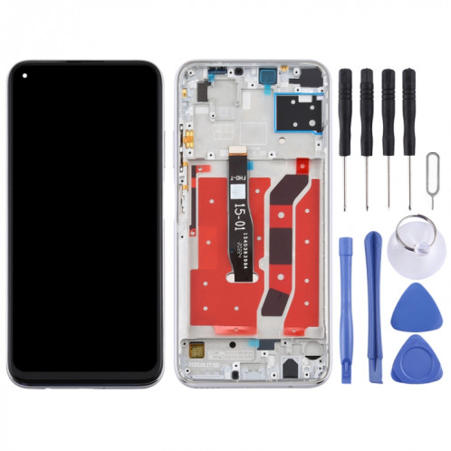 Écran LCD et numériseur complet avec cadre pour Huawei P40 Lite (argent) SH482S1383-06