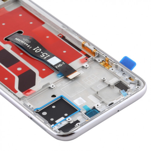 Écran LCD et numériseur complet avec cadre pour Huawei P40 Lite (argent) SH482S1383-06