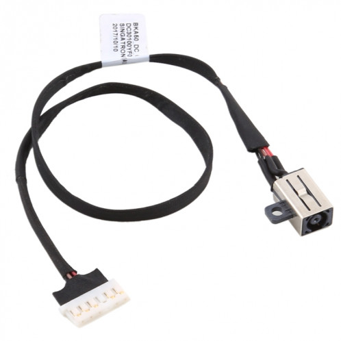 Connecteur de prise d'alimentation avec câble flexible pour Dell Inspiron 15 7560 7572 02XJ83 SH0519293-03