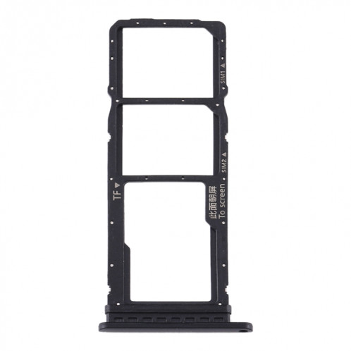Plateau pour carte SIM + plateau pour carte SIM + plateau pour carte Micro SD pour Huawei Y7p (noir) SH583B275-04