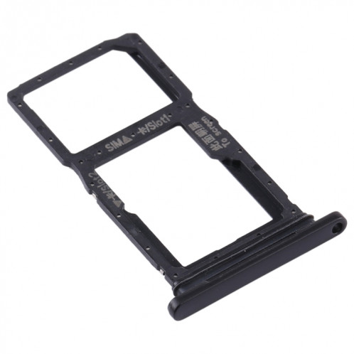 Plateau pour Carte SIM + Plateau pour Carte SIM / Plateau pour Carte Micro SD pour Huawei Y9s (Noir) SH584B1674-04