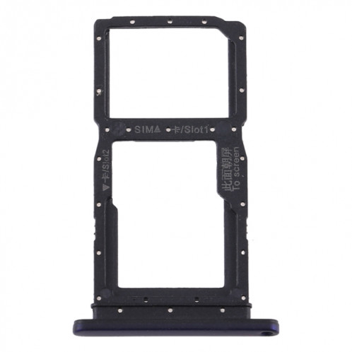 Plateau pour Carte SIM + Plateau pour Carte SIM / Plateau pour Carte Micro SD pour Huawei Y9s (Violet) SH584P1762-04
