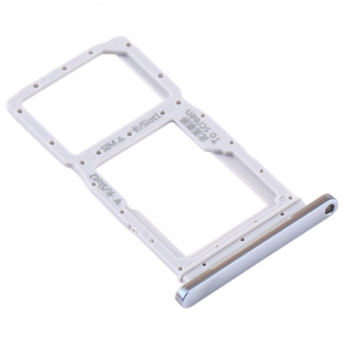 Plateau pour Carte SIM + Plateau pour Carte SIM / Plateau pour Carte Micro SD pour Huawei Y9s (Argent) SH584S1421-04