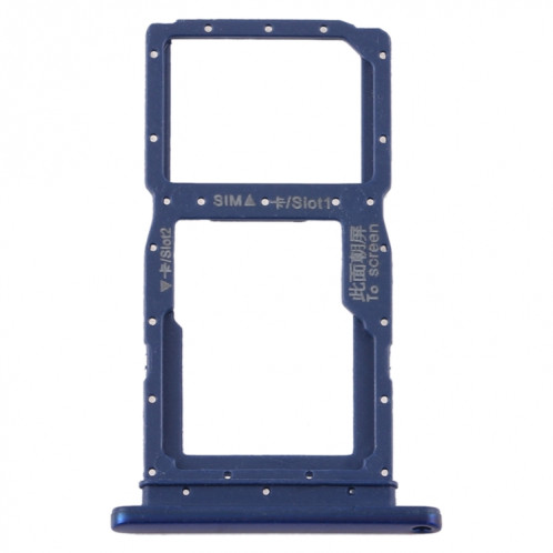 Plateau pour Carte SIM + Plateau pour Carte SIM / Plateau pour Carte Micro SD pour Huawei Y9s 2020 (Bleu) SH585L1687-04