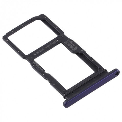 Plateau pour Carte SIM + Plateau pour Carte SIM / Plateau pour Carte Micro SD pour Huawei Y9s 2020 (Violet) SH585P1103-04
