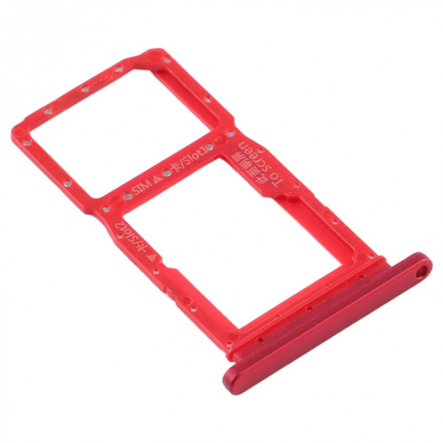 Plateau pour Carte SIM + Plateau pour Carte SIM / Plateau pour Carte Micro SD pour Huawei Y9s 2020 (Rouge) SH585R1164-04