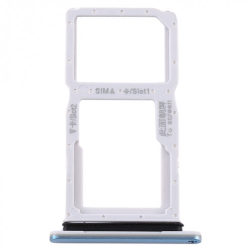 Plateau pour Carte SIM + Plateau pour Carte SIM / Plateau pour Carte Micro SD pour Huawei Y9s 2020 (Bleu Bébé) SH85TT517-04