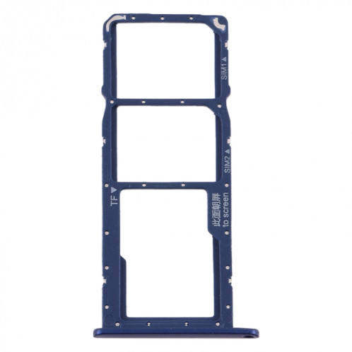 Plateau pour carte SIM + Plateau pour carte SIM + Plateau pour carte Micro SD pour Huawei Honor 8A Pro (Bleu) SH586L313-04
