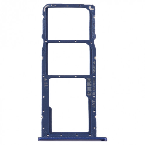 Plateau de la carte SIM + plateau de la carte SIM + plateau de la carte Micro SD pour Huawei Y6s (2019) (bleu) SH588L29-04