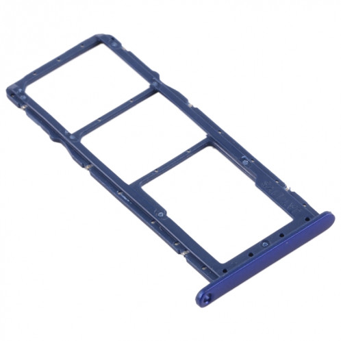 Plateau de la carte SIM + plateau de la carte SIM + plateau de la carte Micro SD pour Huawei Y6s (2019) (bleu) SH588L29-04