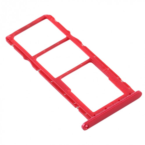 Plateau de la carte SIM + plateau de la carte SIM + plateau de la carte Micro SD pour Huawei Y6s (2019) (rouge) SH588R139-04