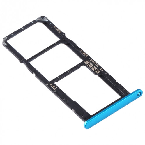 Plateau pour carte SIM + plateau pour carte SIM + plateau pour carte Micro SD pour Huawei Y6s (2020) (bleu) SH589L418-04