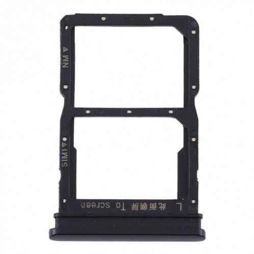 Plateau Carte SIM + Plateau Carte NM pour Huawei P Smart 2020 (Noir) SH590B699-04