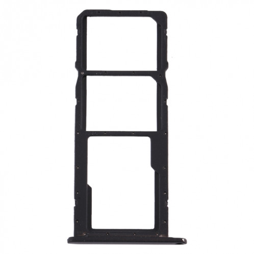 Plateau pour Carte SIM + Plateau pour Carte SIM + Plateau pour Carte Micro SD pour Huawei Y6 (2019) (Noir) SH593B1784-04