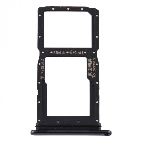 Plateau pour Carte SIM + Plateau pour Carte SIM / Plateau pour Carte Micro SD pour Huawei Enjoy Z 5G (Noir) SH595B1939-04