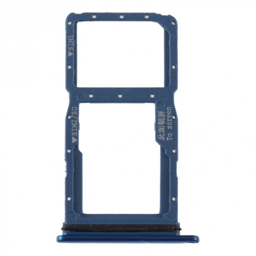 Plateau pour Carte SIM + Plateau pour Carte SIM / Plateau pour Carte Micro SD pour Huawei P20 Lite (2019) (Bleu) SH596L389-04