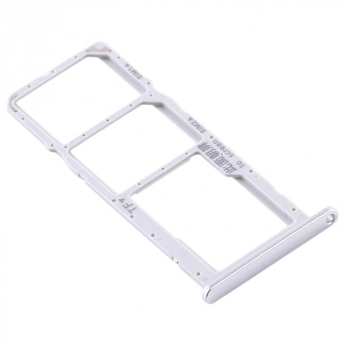 Plateau pour Carte SIM + Plateau pour Carte SIM + Plateau pour Carte Micro SD pour Huawei Y6p (Argent) SH597S79-04