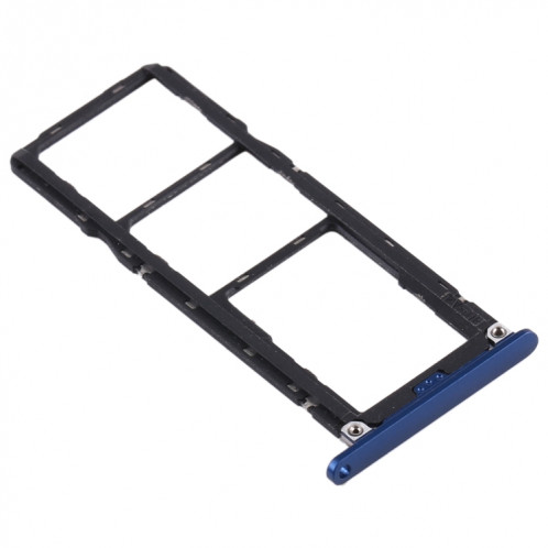 Plateau pour Carte SIM + Plateau pour Carte SIM + Plateau pour Carte Micro SD pour Huawei Enjoy Max (Bleu) SH598L1107-04