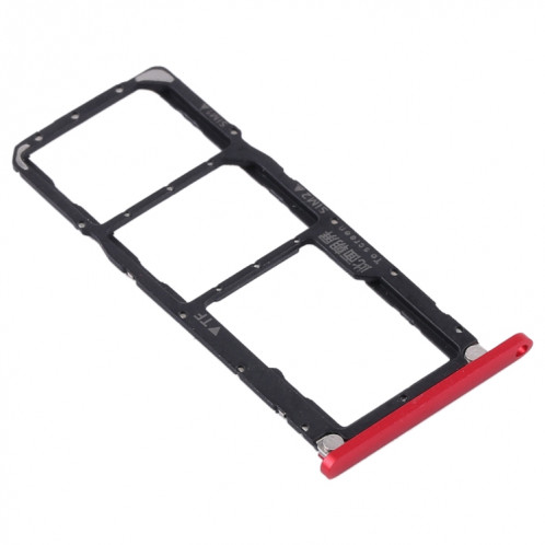 Plateau pour Carte SIM + Plateau pour Carte SIM + Plateau pour Carte Micro SD pour Huawei Enjoy Max (Rouge) SH598R586-04