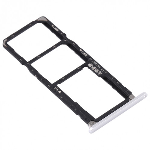 Plateau pour Carte SIM + Plateau pour Carte SIM + Plateau pour Carte Micro SD pour Huawei Enjoy Max (Argent) SH598S1862-04