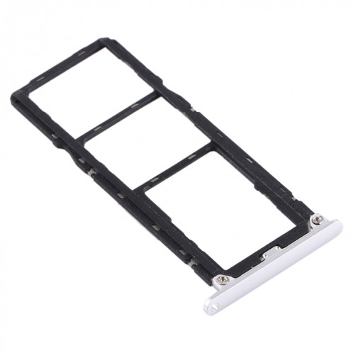 Plateau pour Carte SIM + Plateau pour Carte SIM + Plateau pour Carte Micro SD pour Huawei Enjoy Max (Argent) SH598S1862-04